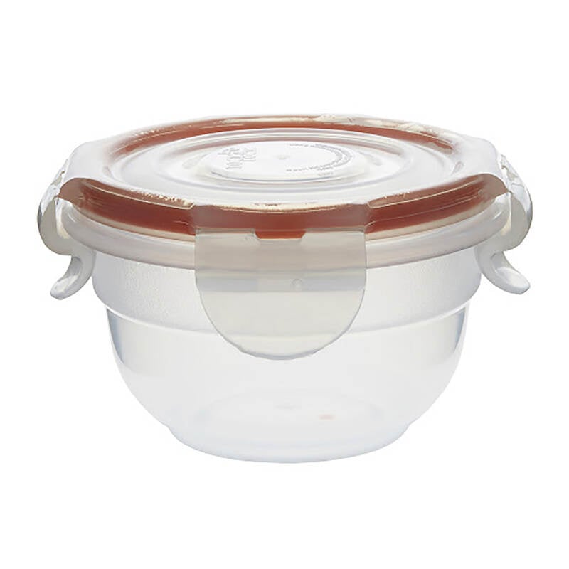 Hộp Bảo Quản Thực Phẩm Tròn Locknlock Nestable Zen Style 100ml (Silicone Màu Cam) - HSM941EM, , large image number null